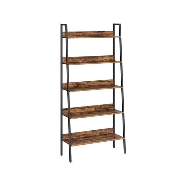 Kirjahylly, VASAGLE LLS108B01, 80x170 cm, Vintage Ruskea-Musta