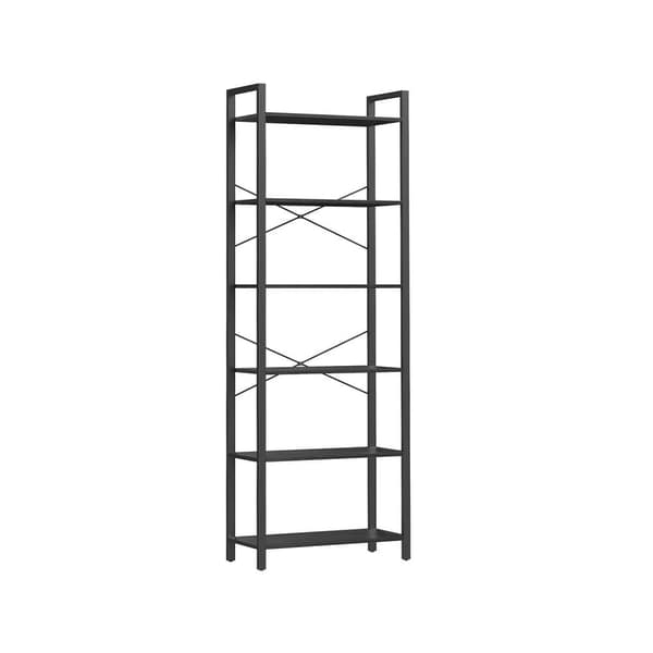 Bokhylla, VASAGLE, 30x66x186 cm, Svart