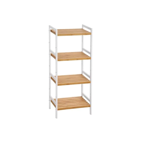 Hylde, SONGMICS Bambusreol, 45x31.5 cm, Naturlig Hvid