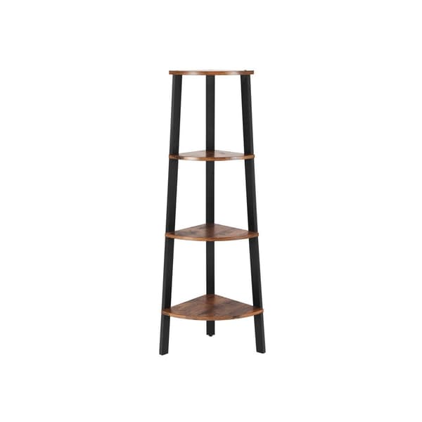 Standhylde, Hjørnehylde, 34x125 cm, Sort