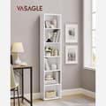 Miniatyrbillede 2 af 9: Bogreol, VASAGLE, 40x24x178.5 cm, Hvid