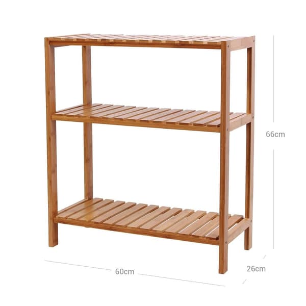 Stående hylla, BCB33Y, 60x26 cm, Bambu
