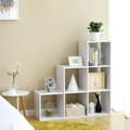 Miniatyrbillede 4 af 6: Bogreol, VASAGLE, 97.5x97.5x29 cm, Hvid