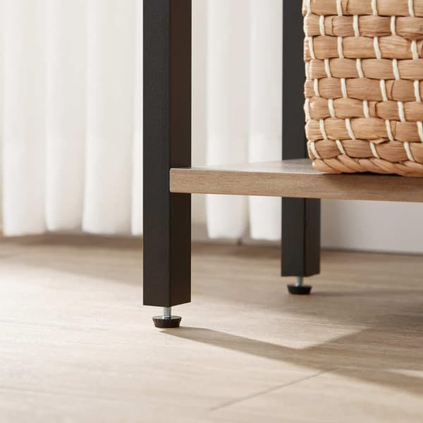Bokhylla, VASAGLE, 62x24x165 cm, Greige-Svart