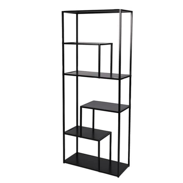 Etagärer och böcker - Bokhylla med 6 hyllor "Madison" - Svart - L 70 x B 30 x H 170 cm