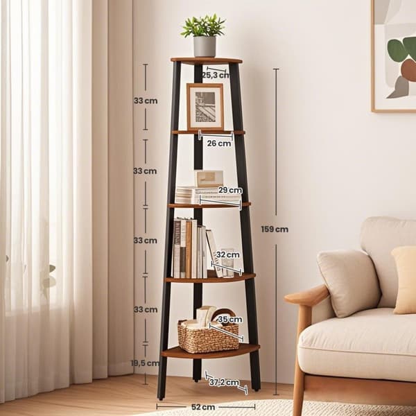 Corner Board - Ladder -formet reol med 5 niveauer