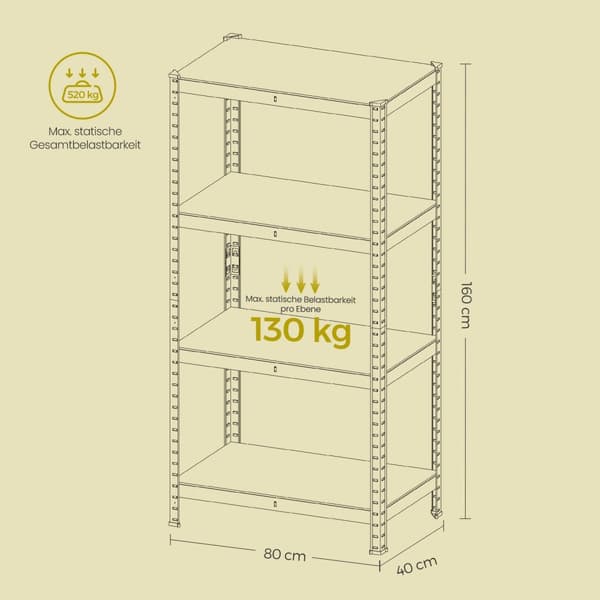Standing Storage Board - Bokhylla med öppna fack, multifunktionella