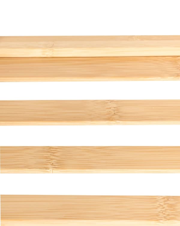 Baderomsvogn i Lysebrunt Bambustre Lyst Tre 3-delt Hyller Moderne Design