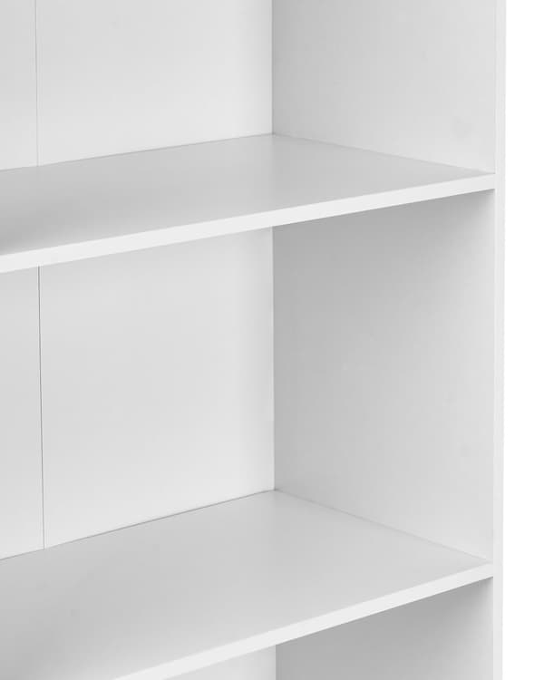 Bogreol hvid fiberplade 5 hylder bogreol Skandinavisk stil