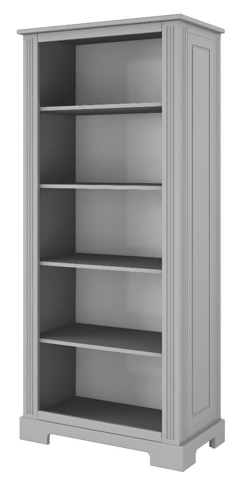 Stilfuld børnebogreol - Ines - justerbare hylder og sikre opbevaringsløsninger (180 cm)