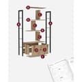 Miniatyrbild 8 av 8: Bibliothèque 6 cases et 2 portes - L74 cm
