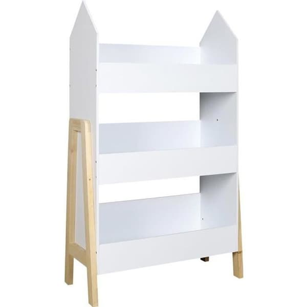 Barnbibliotek - GABRIEL - Gabriel - Vit - Trä - 3 platser