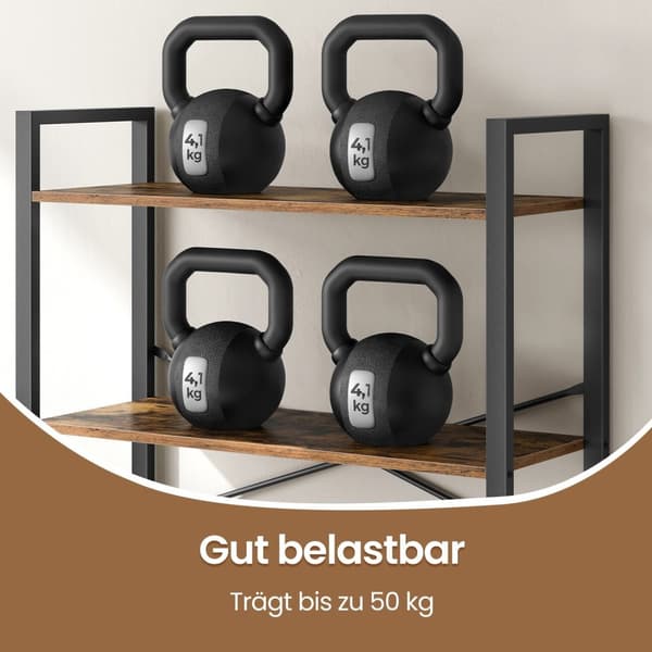 Boekenkast 6 niveaus, staande plank met stalen frame, vrijstaande plank