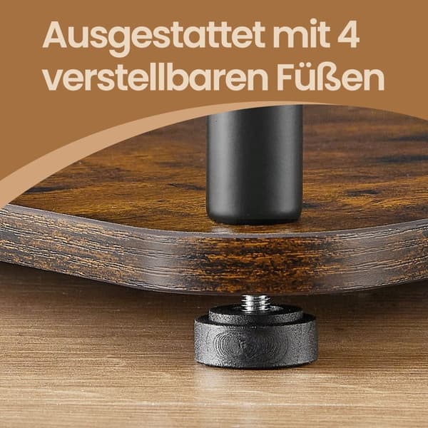 Hörnbräda med 5 nivåer, supersnabb montering utan verktyg, stående plank