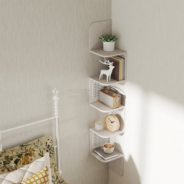 Hoekplank, wandplank 5 niveaus, zwevende plank