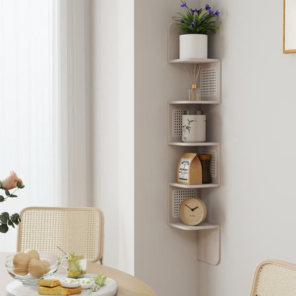 Hoekplank, wandplank 5 niveaus, zwevende plank