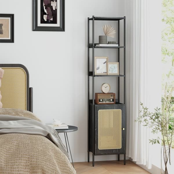 Boekenkast 6 niveaus, plank hoog, staande plank