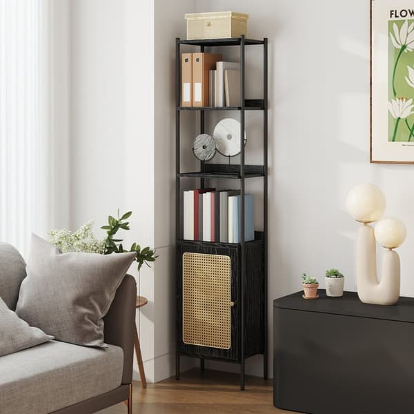 Boekenkast 6 niveaus, plank hoog, staande plank