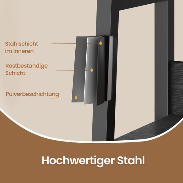 Boekenkast, ladderplank 5 niveaus, smalle plank