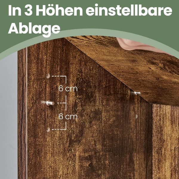 6-lags bogreol i skandinavisk stil, stående hylde til stuen