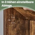 Miniatyrbillede 2 af 6: 6-lags bogreol i skandinavisk stil, stående hylde til stuen