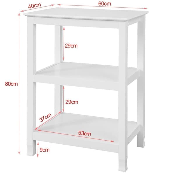 Konsolbord, FSB18-W, 40x80x60 cm, Vit