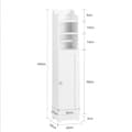 Miniatyrbillede 3 af 5: Toiletrulleholder, FRG177-W, 23x20x100 cm, Hvid