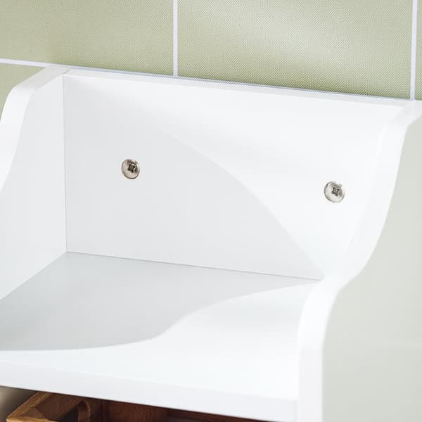 Toiletrulleholder, FRG177-W, 23x20x100 cm, Hvid