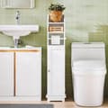 Miniatyrbillede 2 af 5: Toiletrulleholder, FRG177-W, 23x20x100 cm, Hvid