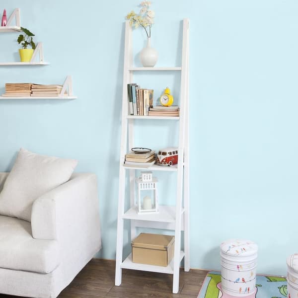 Bogreol, FRG101-W, 44x39x180 cm, Hvid