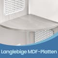 Miniatyrbillede 5 af 6: Hjørnehylden, VASAGLE, 31,9x31,9x156,4 cm, Beige