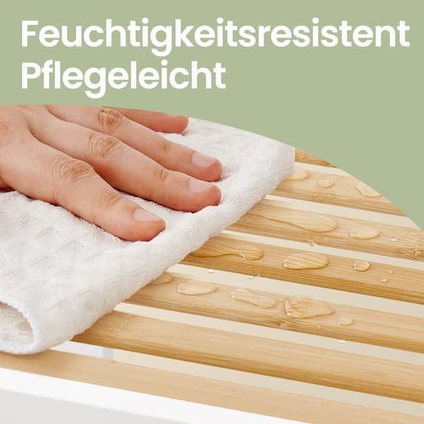 Badrumshylla, SONGMICS BCB055W01, 33x33x146 cm, Vit Beige