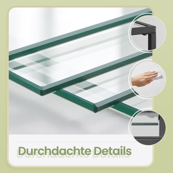 Hylde, VASAGLE LGT029A01, 35x40x124.5 cm, Sort