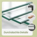 Miniatyrbillede 4 af 5: Hylde, VASAGLE LGT029A01, 35x40x124.5 cm, Sort