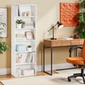 Miniatyrbillede 4 af 6: Bogreol, VASAGLE, 24x60x178.5 cm, Hvid