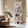 Miniatyrbillede 6 af 6: Bogreol, VASAGLE, 24x60x178.5 cm, Hvid
