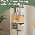 Miniatyrbillede 1 af 6: Bogreol, VASAGLE, 24x60x178.5 cm, Hvid