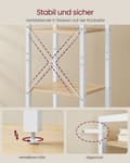 Miniatyrbillede 4 af 6: Bogreol, VASAGLE LLS101B01, 40x30x178.6 cm, Naturlig beige