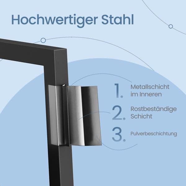 Bogreol, Stigereol 5 Niveauer, 30x33.8x170 cm, Sort