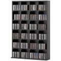 Miniatyrbild 1 av 6: Rootz Multimedia Storage Shelf - Bookhelf - CD/DVD Organizer - Justerbara hyllor - Space Saver - 89 x 130,5 cm - Svart