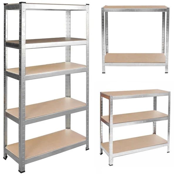 Humberg hylla - 1 - 4846 Robust hylla med 5 MDF-hyllor 80 x 90 x 40 cm