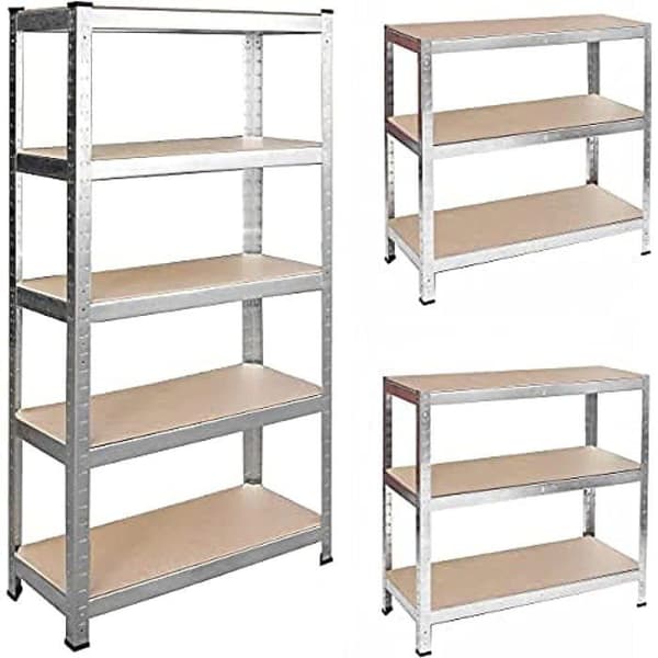 Humberg hylla - 1 - 4846 Robust hylla med 5 MDF-hyllor 80 x 90 x 40 cm