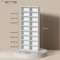 Miniatyrbillede 3 af 9: CD DVD Blu-ray Hylde, 78.5x24x175 cm, Hvid