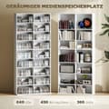 Miniatyrbillede 4 af 9: CD DVD Blu-ray Hylde, 78.5x24x175 cm, Hvid