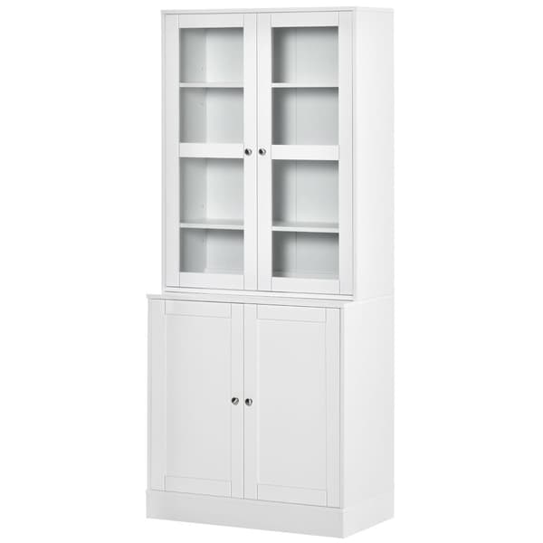 Bogreol, 76x40x178.5 cm, Hvid