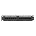 Miniatyrbild 1 av 2: Patchpanel 12 UTP Portar Kategori 6 Lanberg PPU6-9012-B