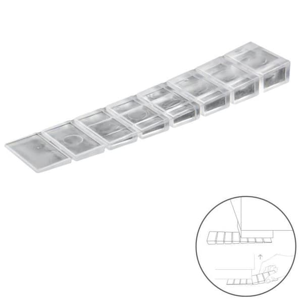 Cuà ± as Calza Muebles Justerbar/Reportable Transparent (Blister 9 Piezas)