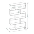 Miniatyrbild 5 av 5: Etagère 5 tablettes déco noyer H156 cm - Nilüfer