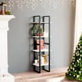 Miniatyrbild 1 av 2: Bokhylla 4 hyllplan vit 40x30x140 cm massiv furu