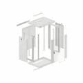 Miniatyrbillede 6 af 7: Vægmonteret rack kabinet Lanberg WF01-6415-10S